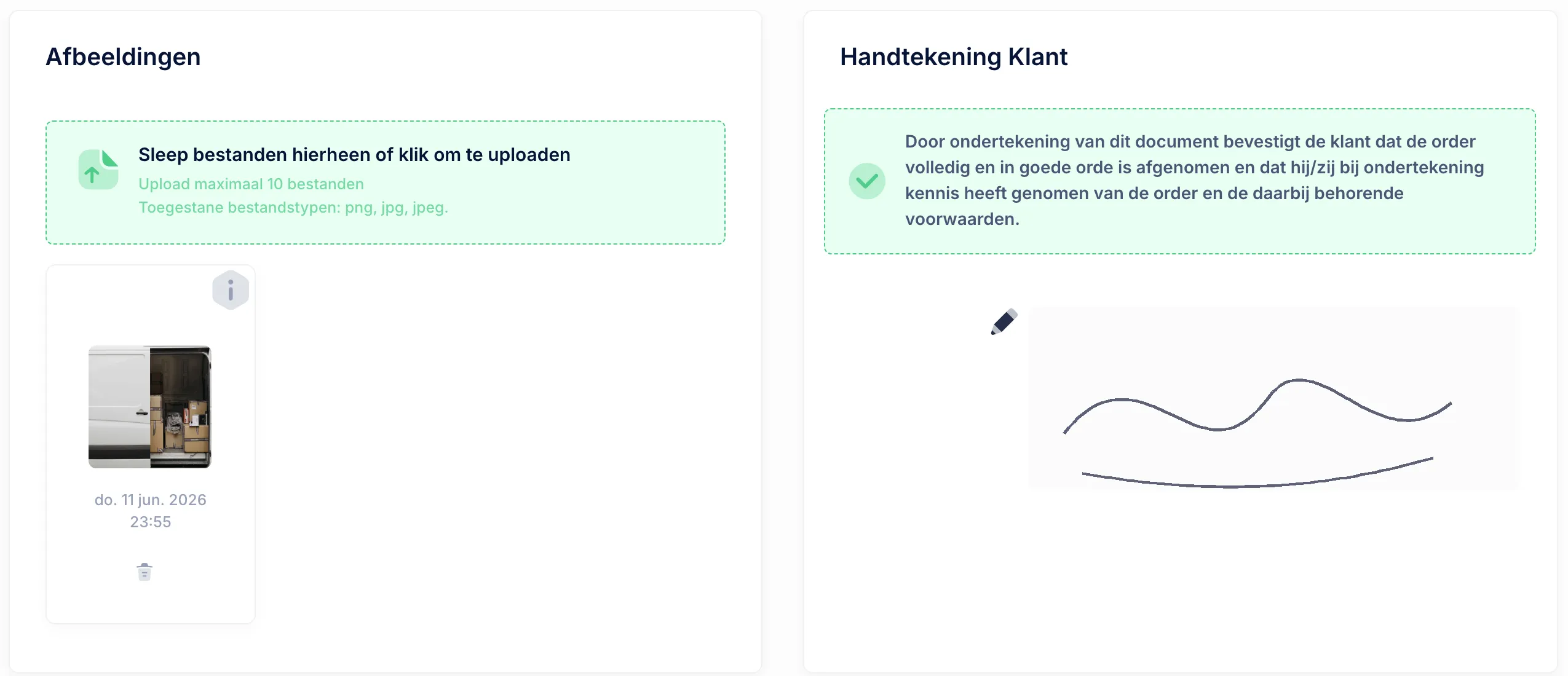 Leverbewijs, ingebouwd.